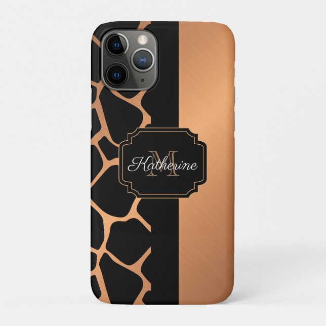 Funda De Case-Mate Para iPhone Patrón de jirafa (Reverso)