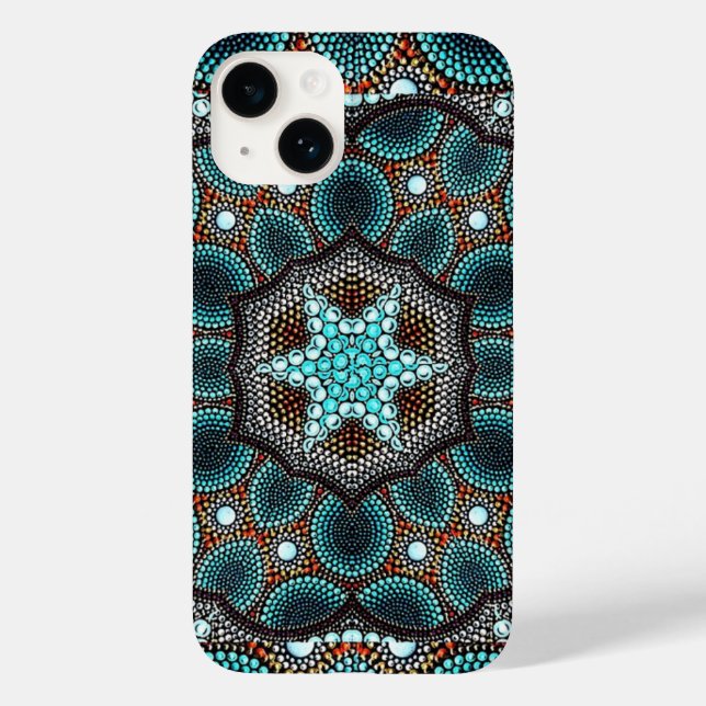 Funda De Case-Mate Para iPhone Patrón de Kaledioscope (Reverso )