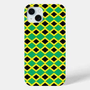 Funda Para iPhone 15 Mini patrón de la bandera de Jamaica