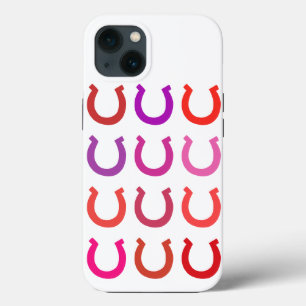 Funda Para iPhone 13 Patrón de la parrilla de moda fortunas afortunadas