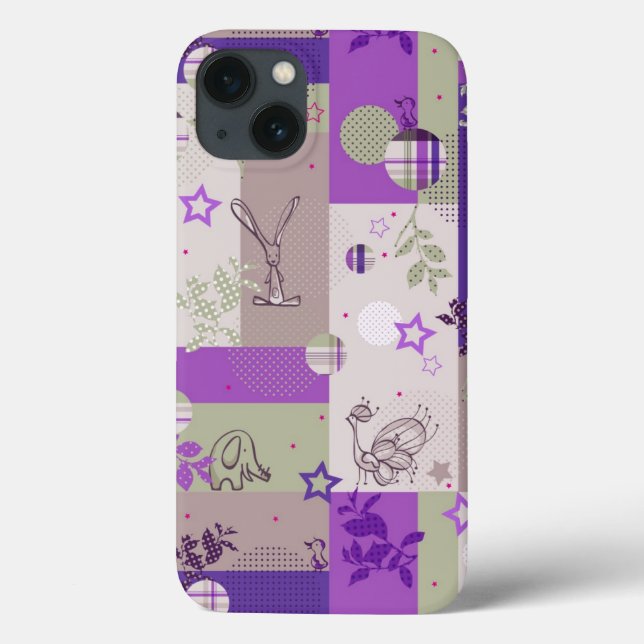 Funda De Case-Mate Para iPhone Patrón de la pila del bebé (Reverso)