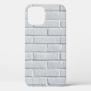 Funda Para iPhone 12 Patrón de ladrillos de pared de piedra blanca