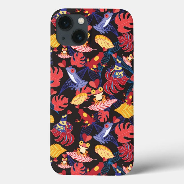 Funda De Case-Mate Para iPhone Patrón De Las Ranas De Los Amantes (Reverso)