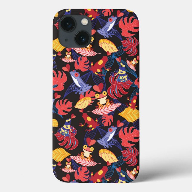 Funda De Case-Mate Para iPhone Patrón De Las Ranas De Los Amantes (Reverso)