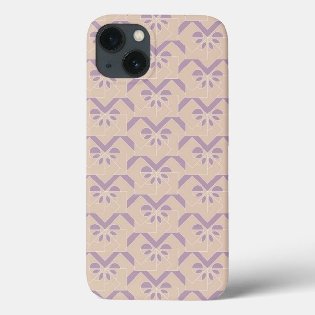 Funda De Case-Mate Para iPhone Patrón de lavanda boca abajo (Reverso)