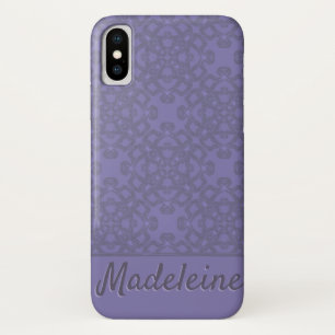 Funda Para iPhone X Patrón de lavanda personalizado