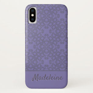 Funda Para iPhone X Patrón de lavanda personalizado