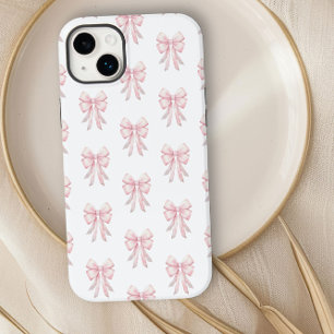 Funda Para iPhone 14 Plus De Case-Mate Patrón de lazo rosa Coquette elegante