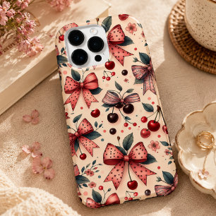 Funda Para iPhone 14 Pro Max De Case-Mate patrón de lazo y cereza