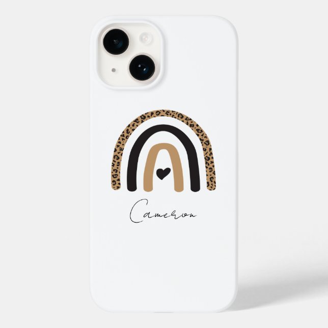 Funda De Case-Mate Para iPhone Patrón de leopardo arco iris (Reverso )