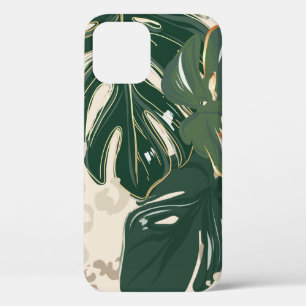 Funda Para iPhone 12 Patrón de leopardo, diseño sin fisuras de impresió