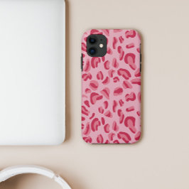 Funda Para iPhone 11 Patrón de leopardo rosa
