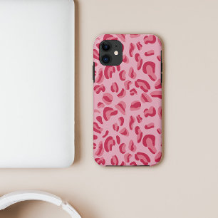 Funda Para iPhone 11 Patrón de leopardo rosa