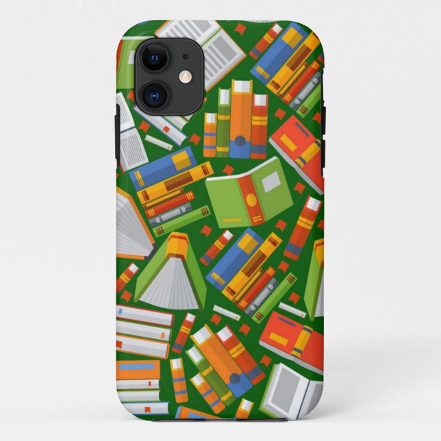 Funda De Case-Mate Para iPhone Patrón de libro (Reverso)