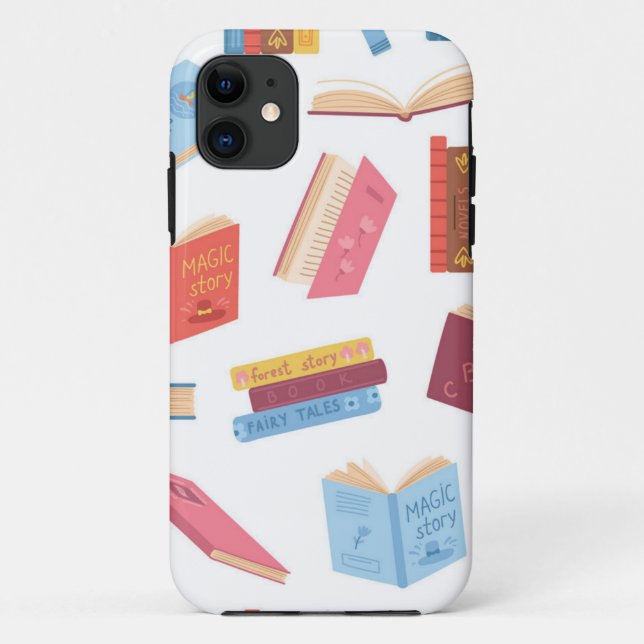 Funda De Case-Mate Para iPhone Patrón de libro (Reverso)