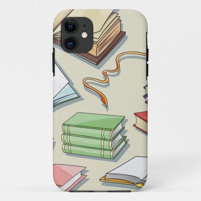 Funda De Case-Mate Para iPhone Patrón de libro (Reverso)