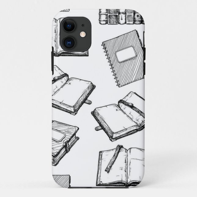 Funda De Case-Mate Para iPhone Patrón de libro (Reverso)