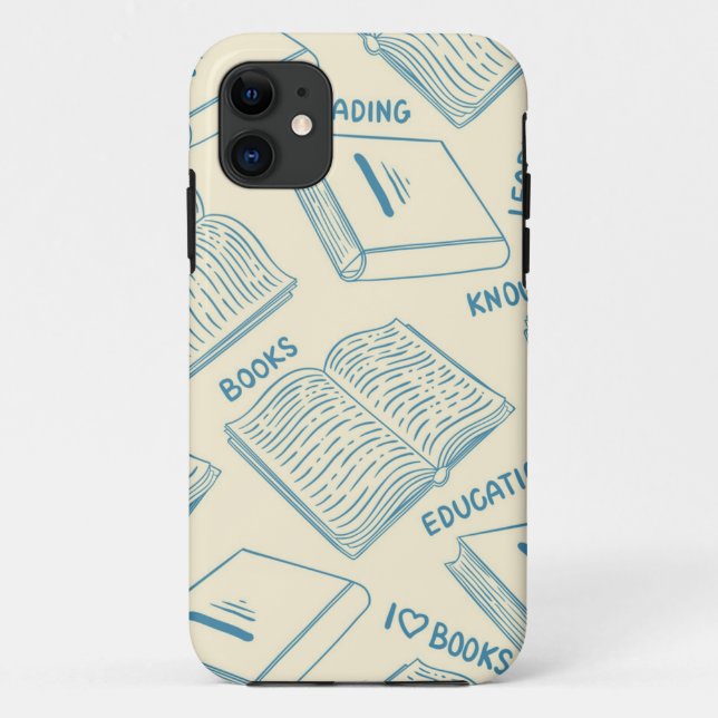 Funda De Case-Mate Para iPhone Patrón de libro (Reverso)