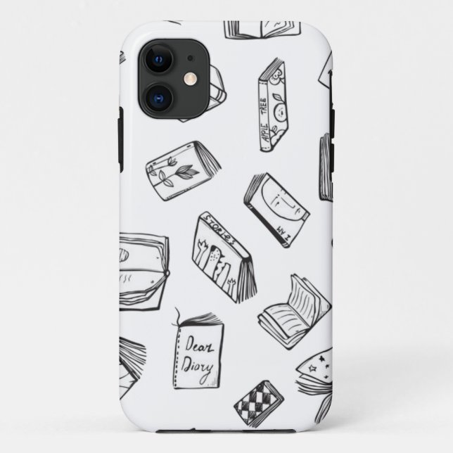 Funda De Case-Mate Para iPhone Patrón de libro (Reverso)