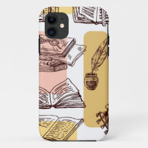 Funda Para iPhone 11 Patrón de libro