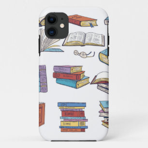 Funda Para iPhone 11 Patrón de libro