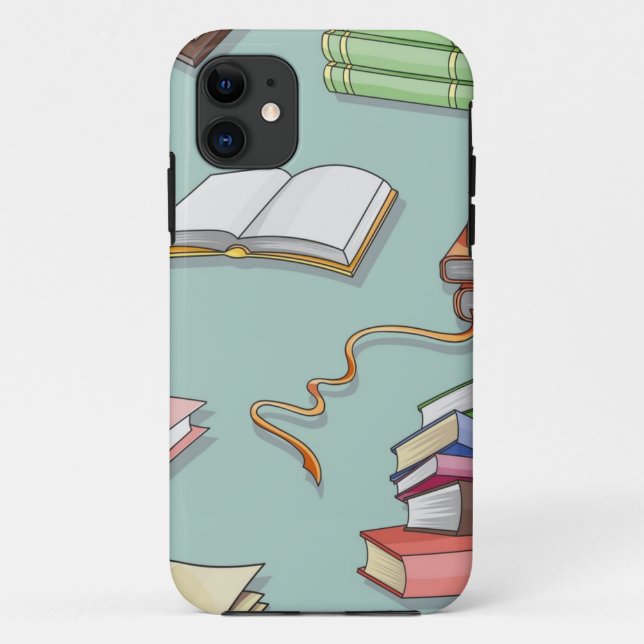 Funda De Case-Mate Para iPhone Patrón de libro (Reverso)