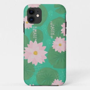 Funda Para iPhone 11 Patrón de Lily de Agua