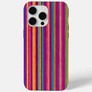 Funda Para iPhone 15 Pro Max patrón de línea de rayas abstractas coloridas
