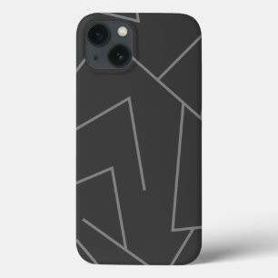 Funda Para iPhone 13 Patrón de línea gráfica moderno, simple, urbano y 
