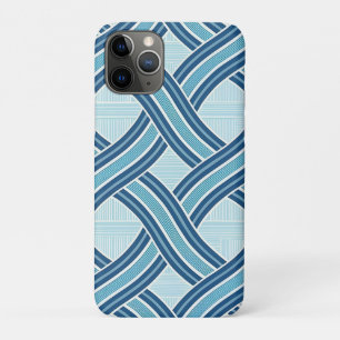 Funda Para iPhone 11 Pro Patrón de líneas azules