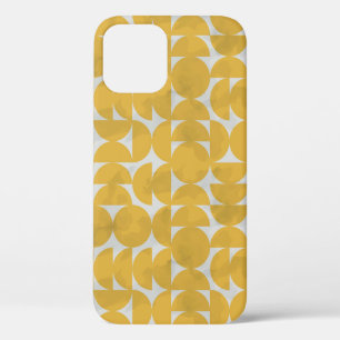 Funda Para iPhone 12 Patrón de líneas blancas. Dibujo de tinta de ban