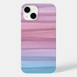 Funda Para iPhone 14 De Case-Mate Patrón de líneas de color de agua pastel