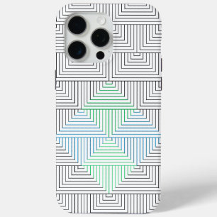 Funda Para iPhone 15 Pro Max Patrón de líneas diagonales GB 01.w
