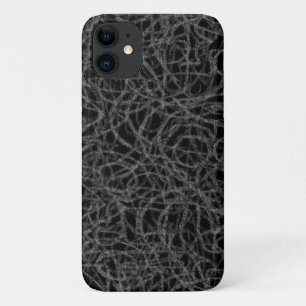 Funda Para iPhone 11 Patrón de líneas garabateadas negras