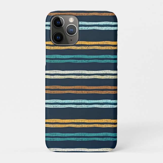 Funda De Case-Mate Para iPhone patrón de líneas verticales abstractas (Reverso)