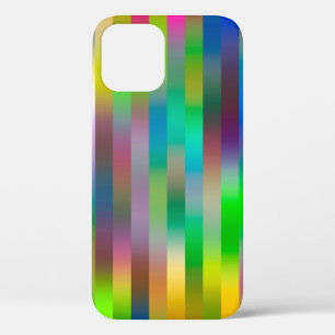 Funda Para iPhone 12 patrón de líneas verticales paralelas simples   ab