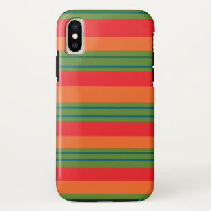 Funda Para iPhone X patrón de líneas vintage