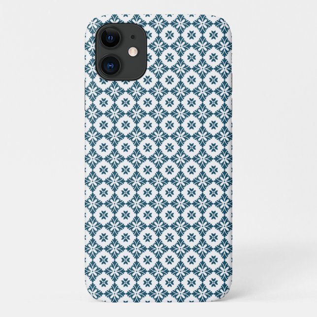 Funda De Case-Mate Para iPhone Patrón de lirio simple (Reverso)