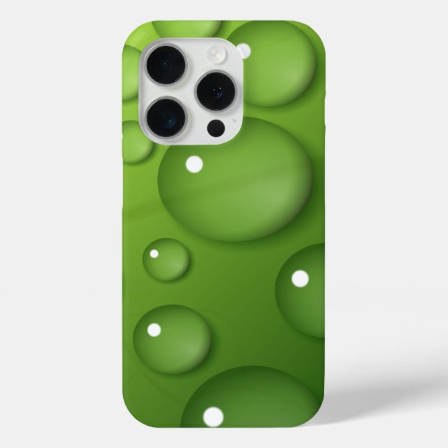 Funda De Case-Mate Para iPhone Patrón de lluvia verde (Reverso )