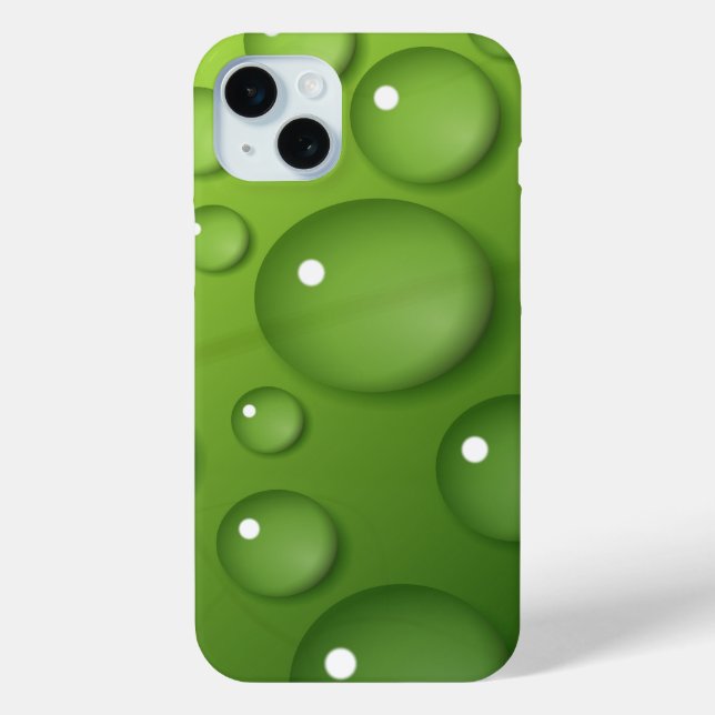 Funda De Case-Mate Para iPhone Patrón de lluvia verde (Reverso )