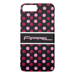 Funda Para iPhone 8 Plus/7 Plus Patrón de lunares magenta rosa