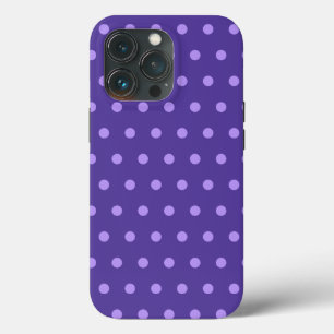 Funda Para iPhone 13 Pro Patrón de lunares morados