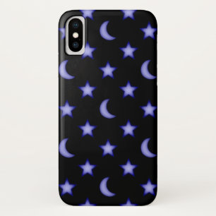 Funda Para iPhone X Patrón de lunas y estrellas