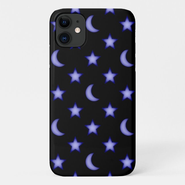Funda De Case-Mate Para iPhone Patrón de lunas y estrellas (Reverso)