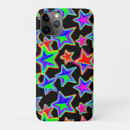 Funda Para iPhone 11 Pro Patrón de Luz de Estrella Neon Brillante
