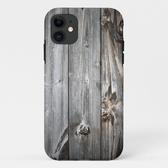Funda De Case-Mate Para iPhone Patrón de madera ahumada (Reverso)