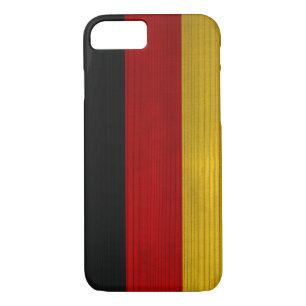 Funda Para iPhone 8/7 Patrón de madera con bandera alemana grabada