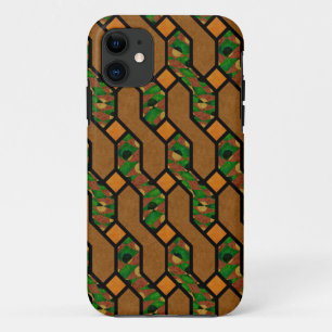 Funda Para iPhone 11 Patrón de madera de shimmy abstracto