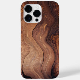 Funda Para iPhone 14 Pro Max De Case-Mate Patrón de madera en movimiento rústico natural ele