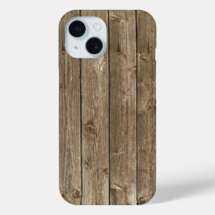 Funda Para iPhone 15 Patrón de madera marrón Handsome Zen